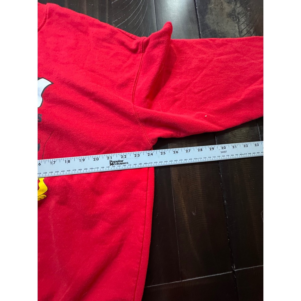 Disney Mickey & Friends Red Graphic Sweatshirt XXL Mickey Minnie Goofy Pluto - Picture 3 of 5